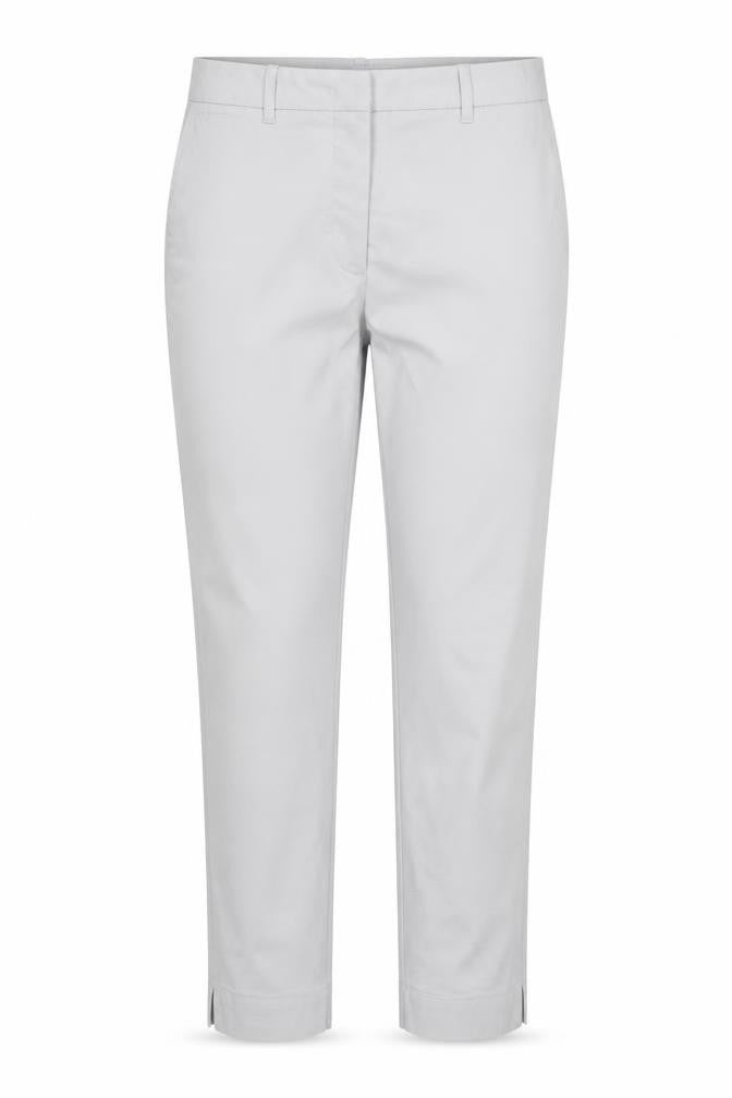 Marks & Spencer Women Grey UK 12 Long Tapered Chino Trousers