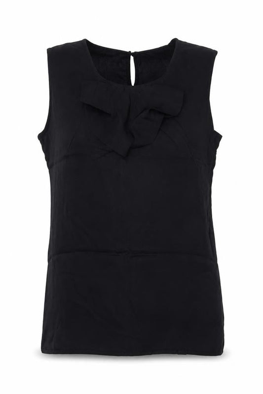 Monsoon Women Black XL Sheath Ruffle Keyhole Knee Length Dress
