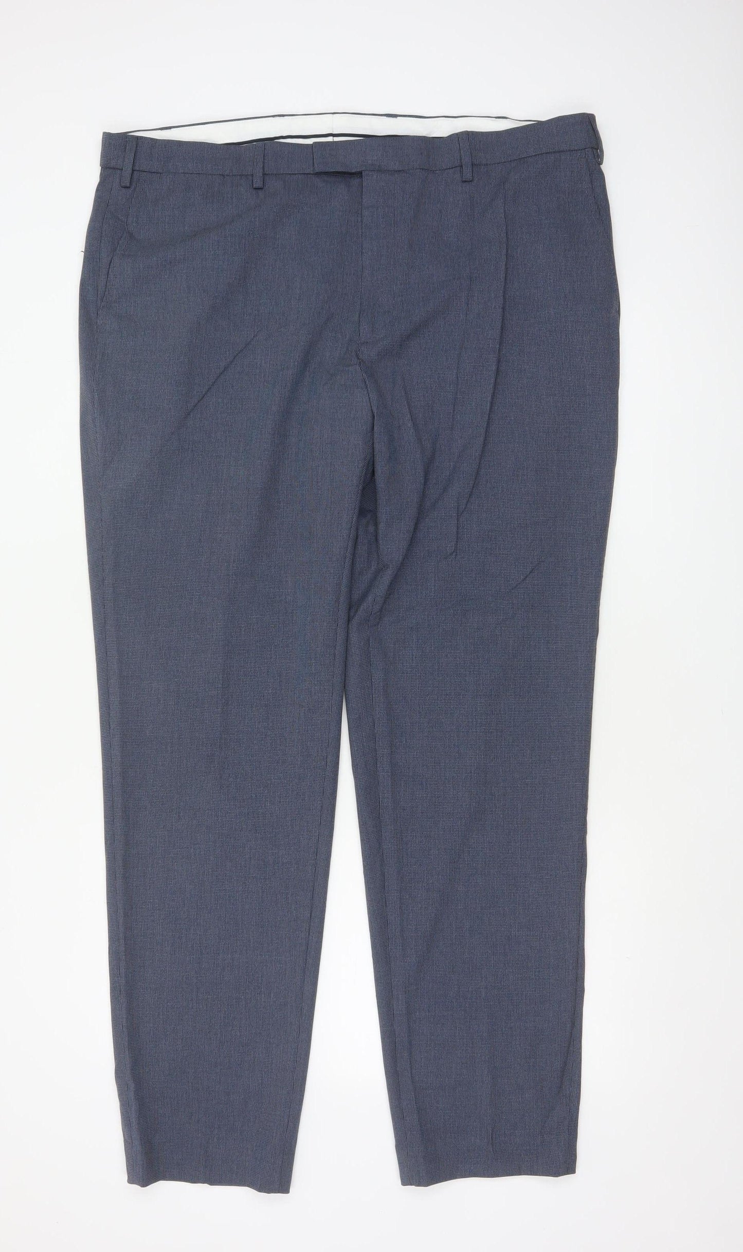 Marks & Spencer Men's Blue 42L Dress Trousers 42W 33L