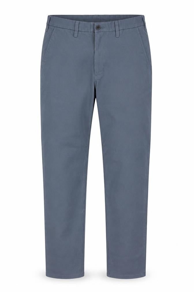 Marks & Spencer Men Blue 32/33 Skinny Fit Stretch Chino Trousers