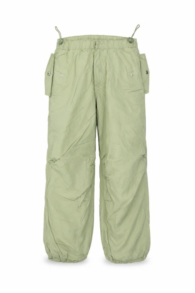 Marks & Spencer Girls Green 9-10 Years Cargo Trousers Cotton