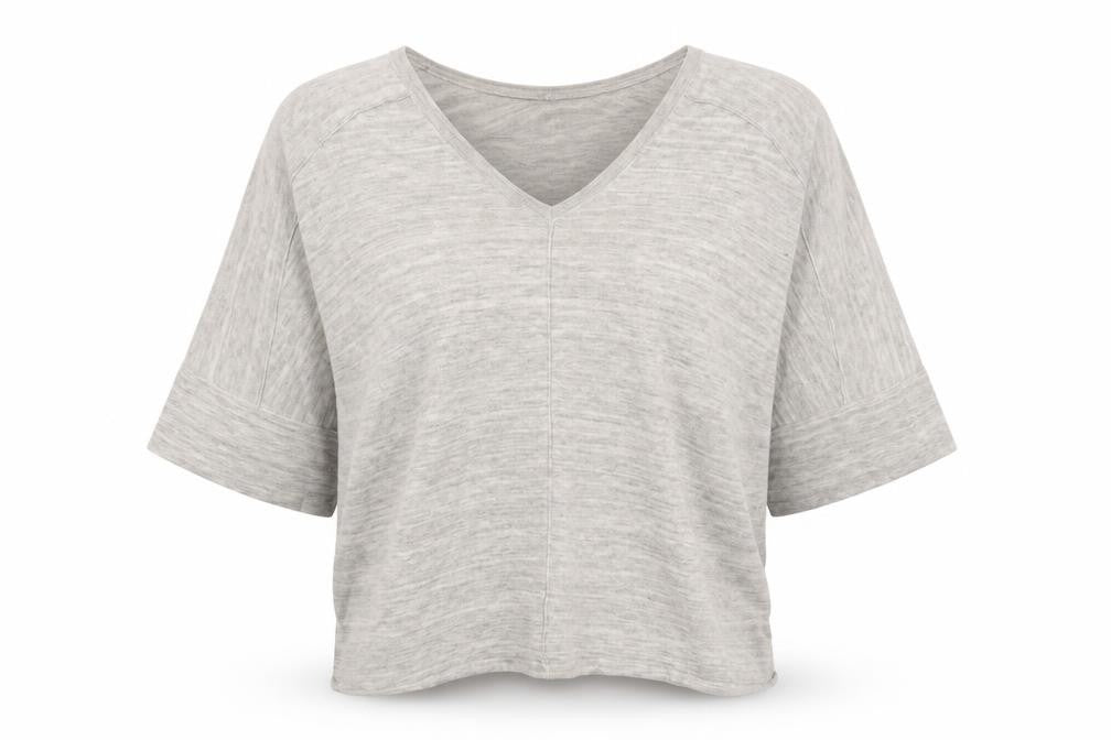 Next Women Beige M V-Neck Batwing Short Sleeve Lightweight Knit Jumper