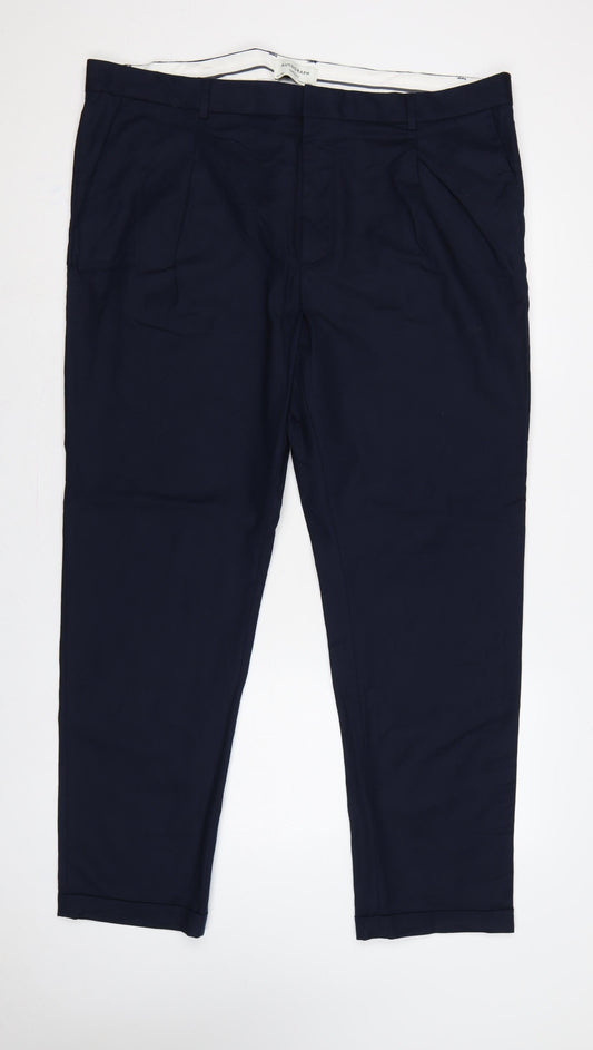 Marks & Spencer Autograph Men’s Navy 42L Tapered Smart Trousers