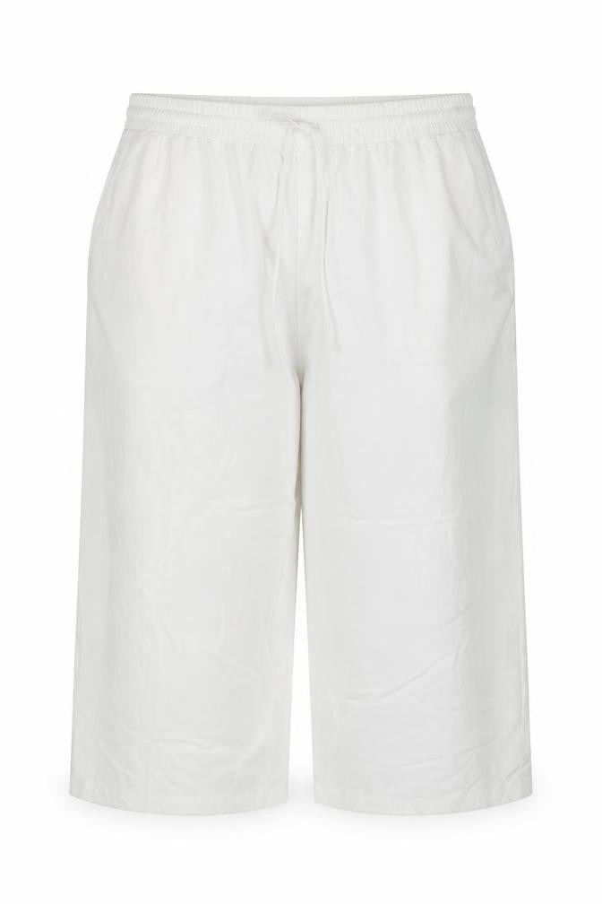 Marks & Spencer Women Ivory UK 22 Cropped Drawstring Trousers