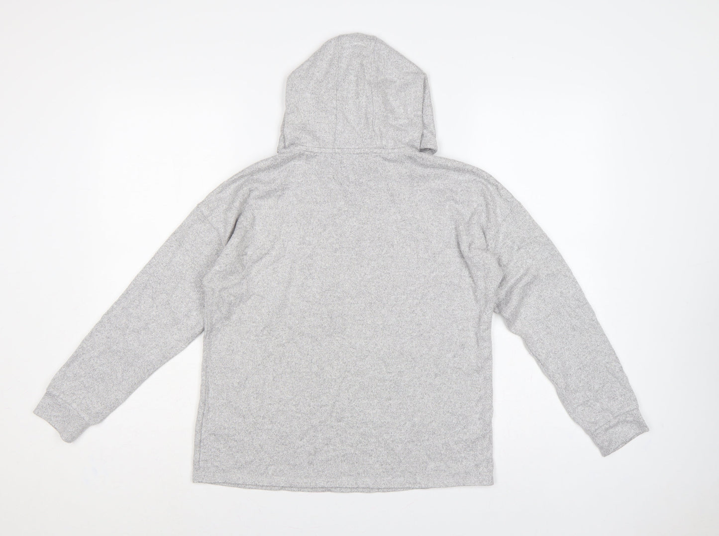 Marks and Spencer Girls Grey 12-13 Years Pullover Hooded Knit Hoodie