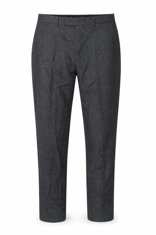 Jacamo Men’s Grey 34R Regular Fit Straight Dress Trousers Formal