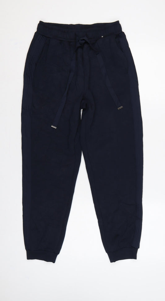 Marks & Spencer Women’s Navy Size 8 Short Tapered Jogger Trousers