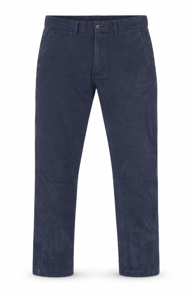 Marks & Spencer Men's Blue 32in Regular Stretch Chino Trousers