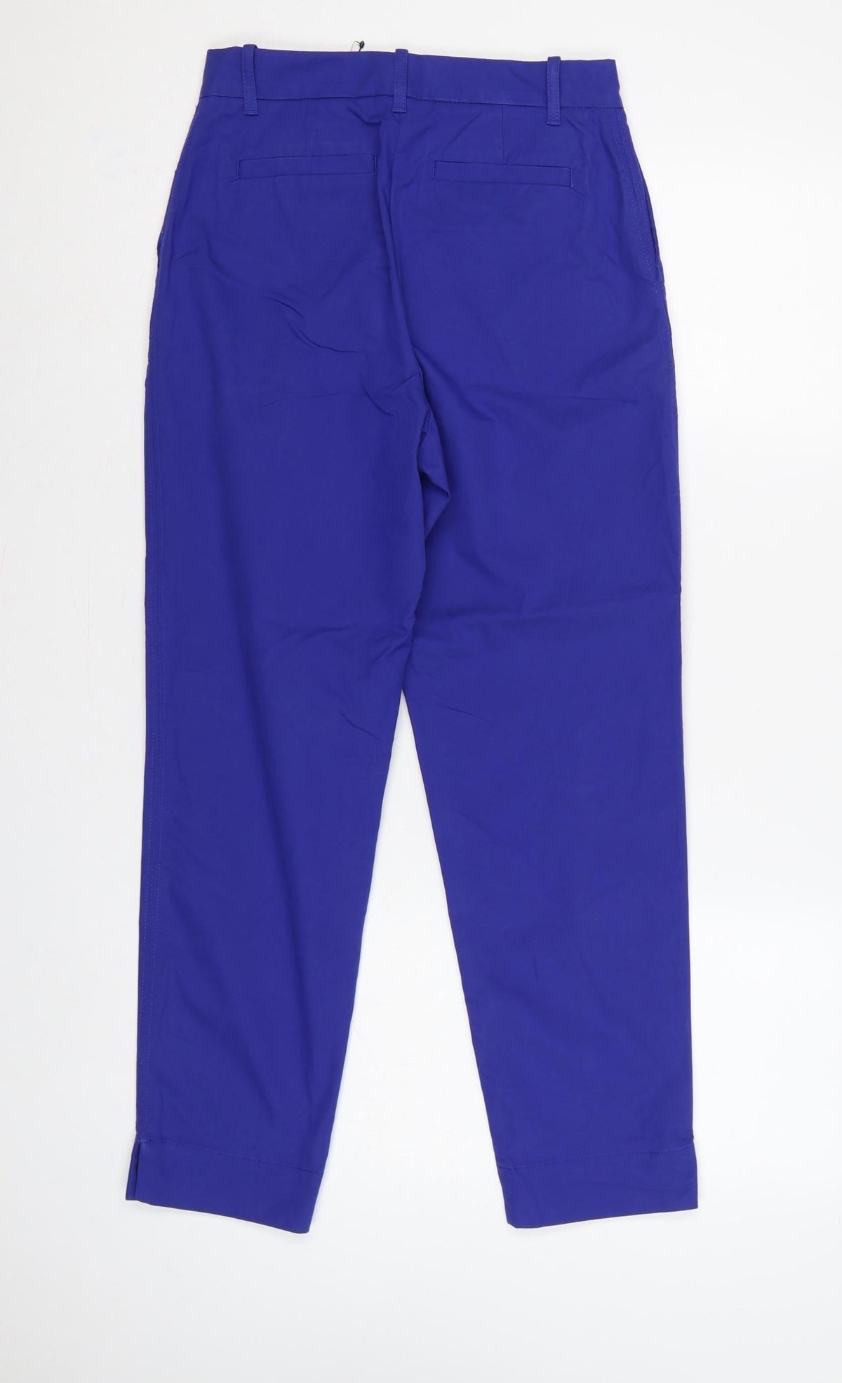 Marks & Spencer Women Blue UK 6 Short Tapered Smart Trousers