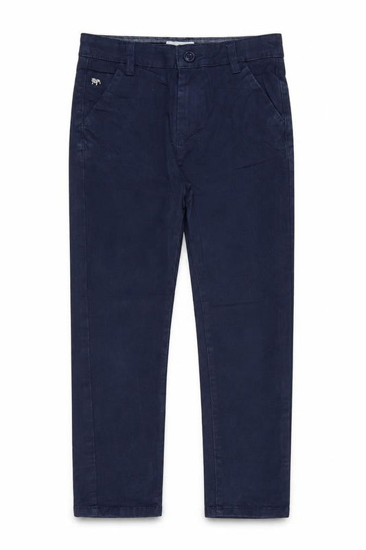 Jasper Conran Boys Blue Age 8 Slim Chino Cotton Stretch School Trousers