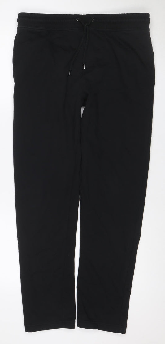 Marks and Spencer Men Black M Regular Jogger Sweatpants Drawstring