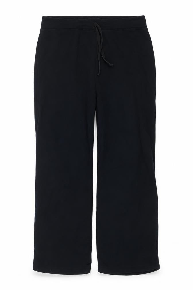 Marks & Spencer Women Black UK 18 Sweatpants Drawstring Cotton