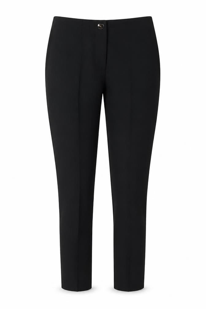 Zara Women Black S Polyamide Stretch Skinny Leggings Button Zip NWT