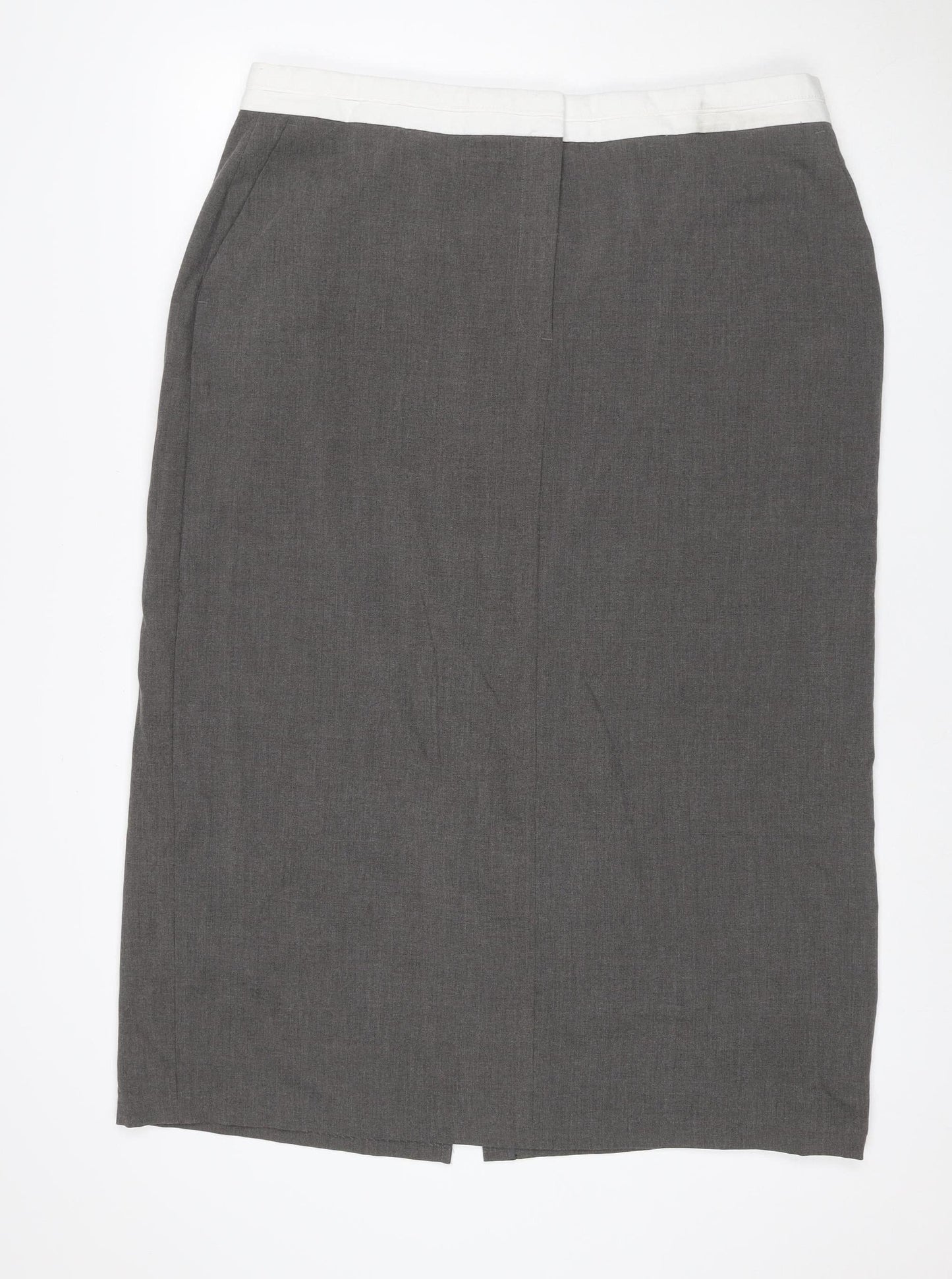 Marks and Spencer Women Grey Size 20 Pencil Knee Length Work Skirt