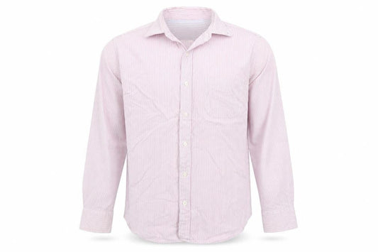 Charles Tyrwhitt Men Pink Stripe Slim Fit Cotton Shirt Size S
