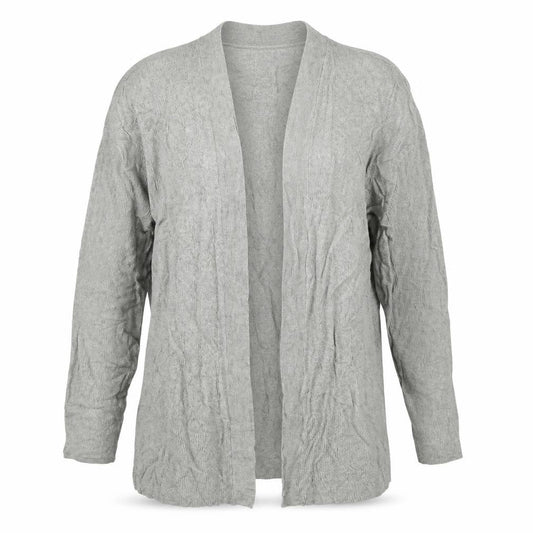Marks & Spencer Women Grey M Open Knit Cardigan Long Sleeve