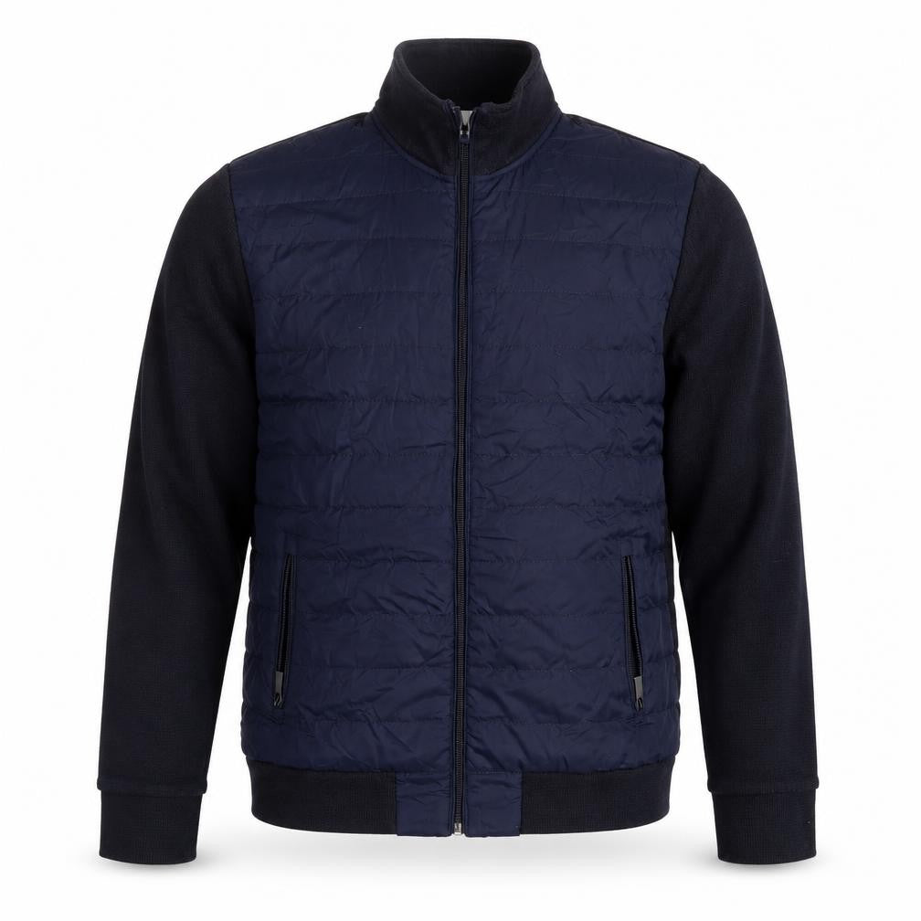 Jasper Conran Men’s Blue L Quilted Puffer Jacket Full Zip