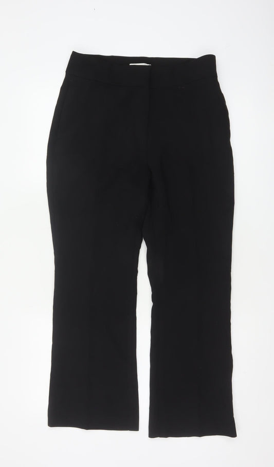 H&M Women’s Black UK 12 Bootcut Stretch Dress Trousers
