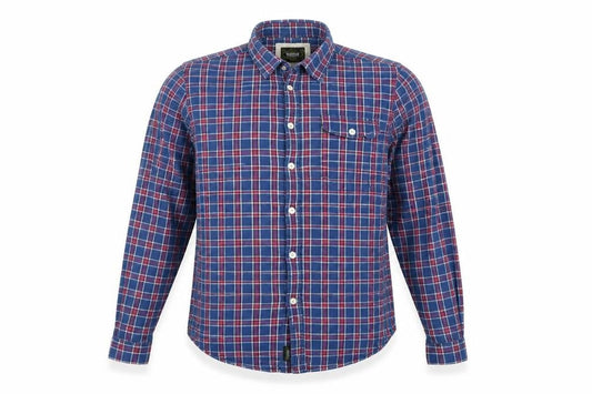 Barbour International Men’s Blue Plaid Check Long Sleeve Shirt M