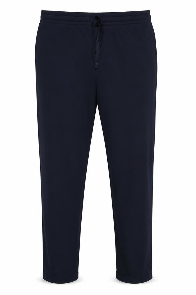 Marks & Spencer Men Blue 2XL Long Jogger Trousers Elastic Waist
