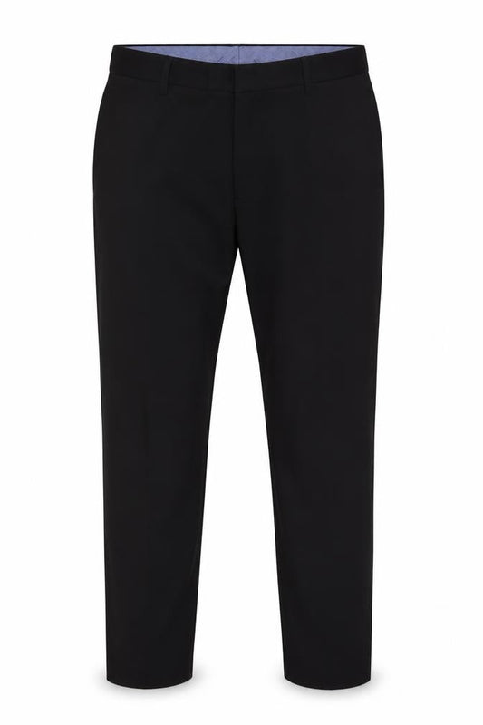 Marks & Spencer Men Black 36 Tailored Stretch Dress Trousers