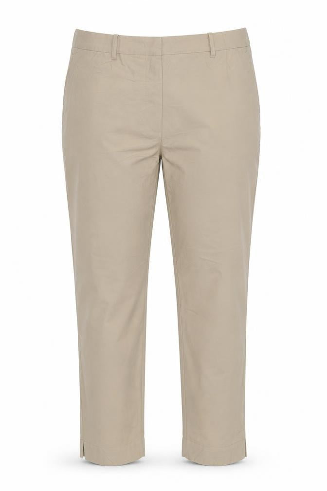 Marks & Spencer Women Beige UK 20 Regular Tapered Chino Trousers
