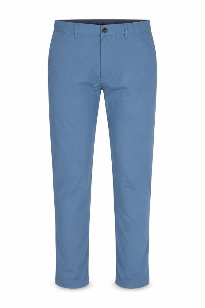 Marks & Spencer Mens Blue Regular Fit Chino Trousers W32 L31 Straight