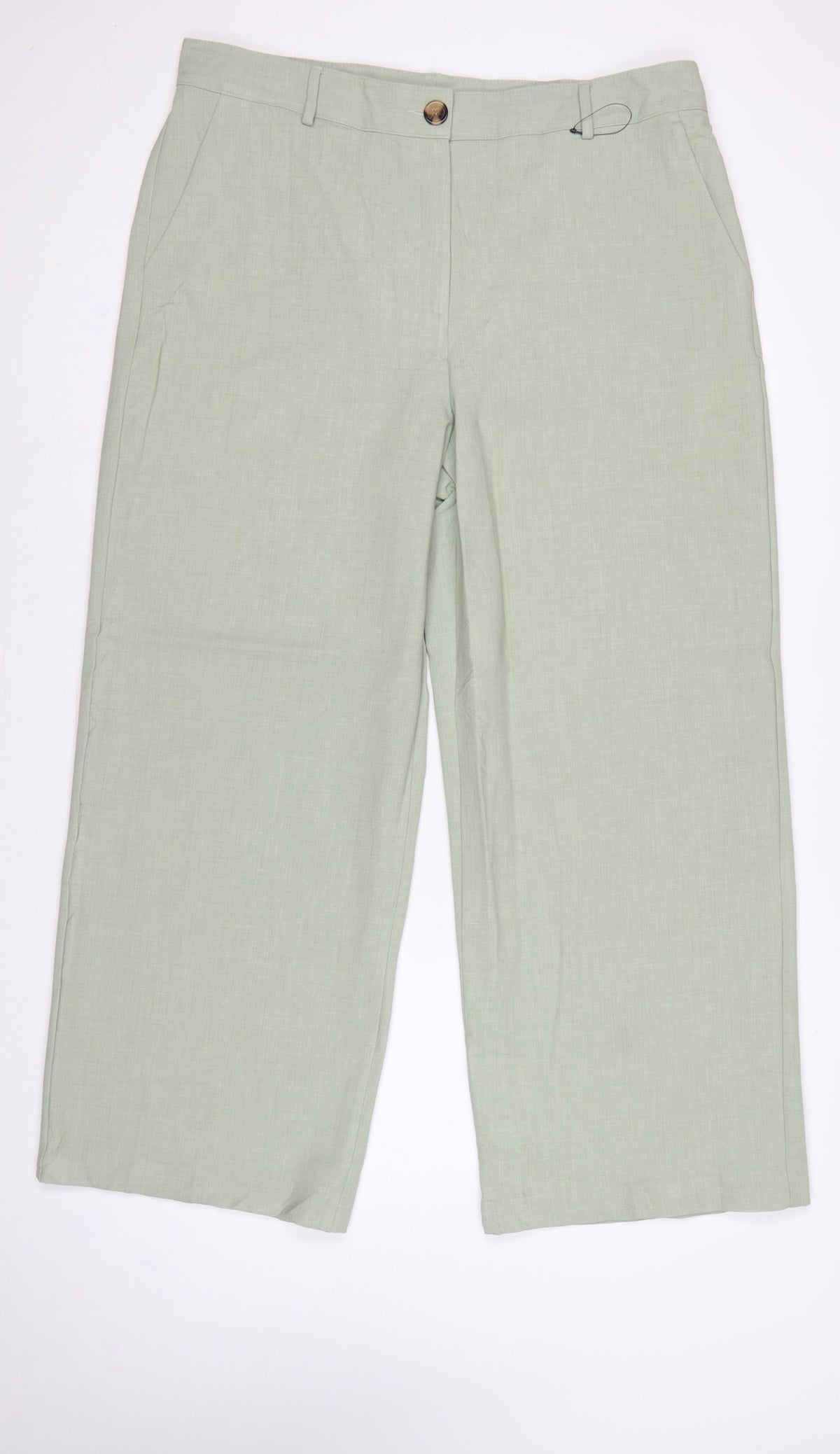 Marks & Spencer Collection Women’s Green Size 20 Wide-Leg Dress Trousers