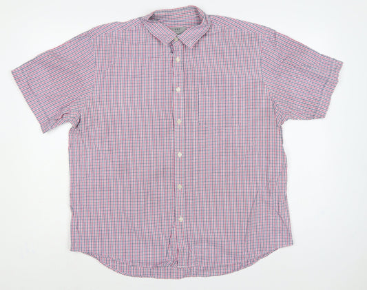 Marks & Spencer Men Multicoloured XL Classic Check Short Sleeve Shirt
