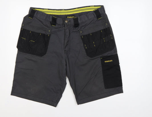 Stanley Men’s Grey 36 Cargo Workwear Shorts Multi Pocket