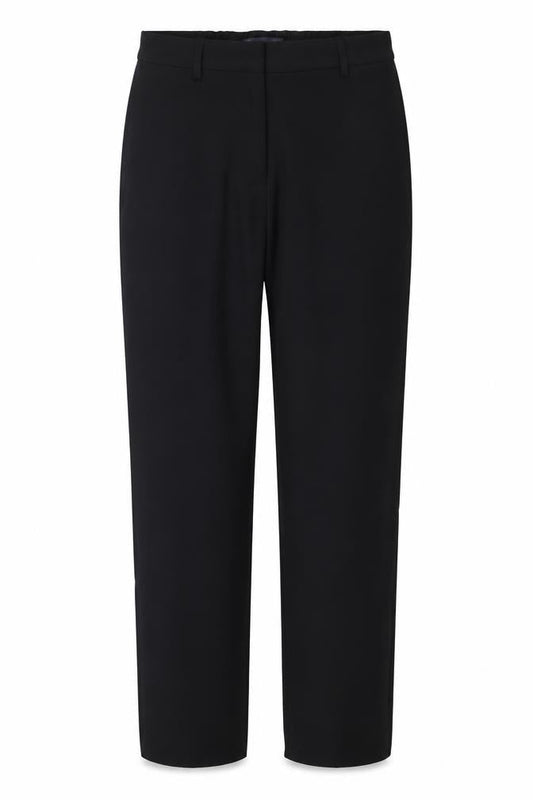 Marks & Spencer Women Black UK 4 Short Straight Tailored Trousers