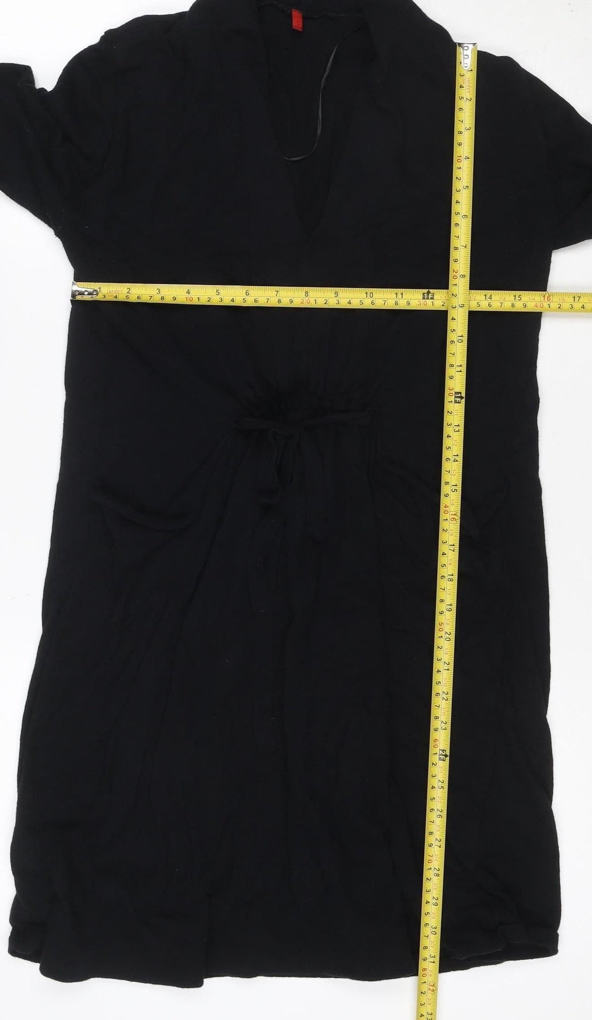 Miss Captain Women Black UK 12 Hooded Long Sleeve Jumper Dress