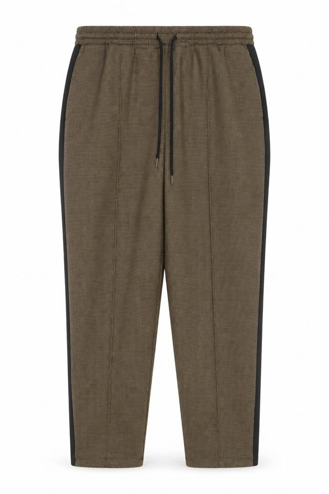 Marks & Spencer Women’s Brown Size 20 Regular Houndstooth Jogger Trousers