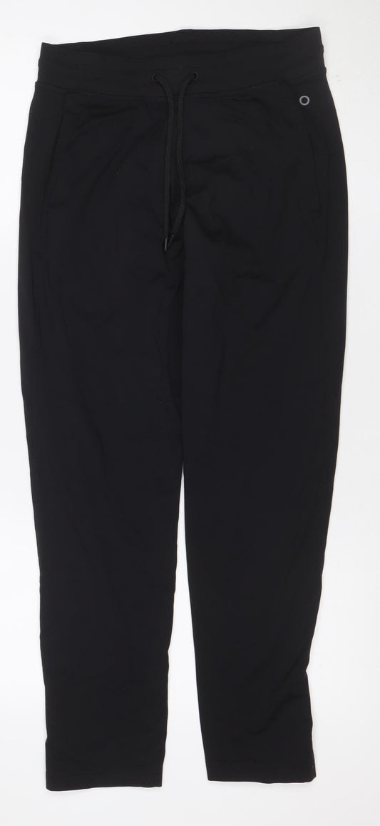 M&S Goodmove Women’s Black S Tapered Jogger Activewear Trousers