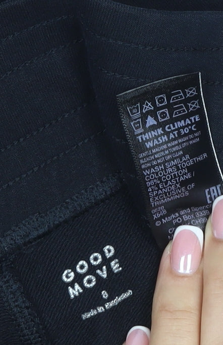 Marks & Spencer Goodmove Women’s Black UK 8 Jogger Activewear Trousers