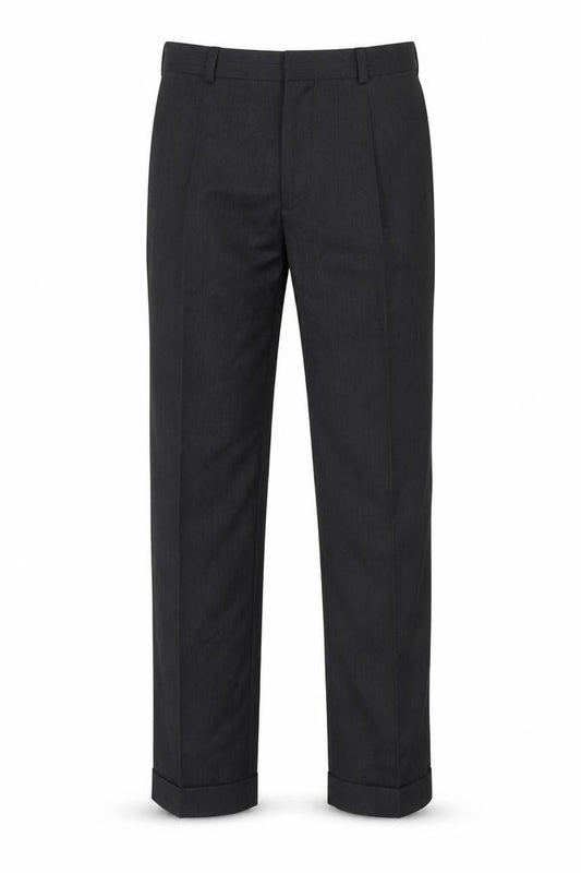 Marks & Spencer Men's Black 32in Wool Blend Dress Trousers Straight