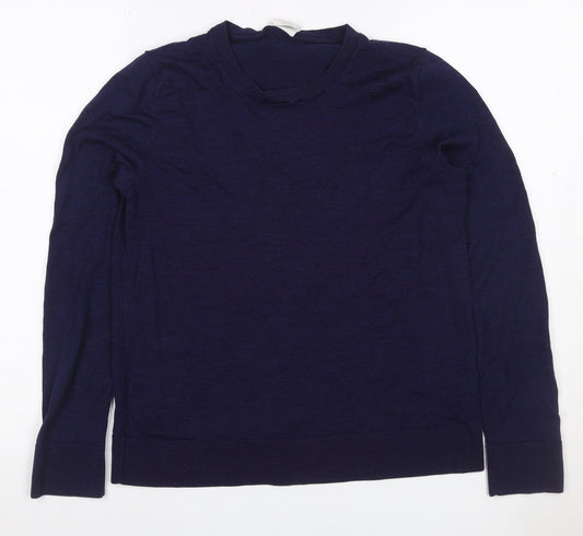 Gap Women’s Navy Blue Merino Wool Crew Neck Pullover Jumper Size L
