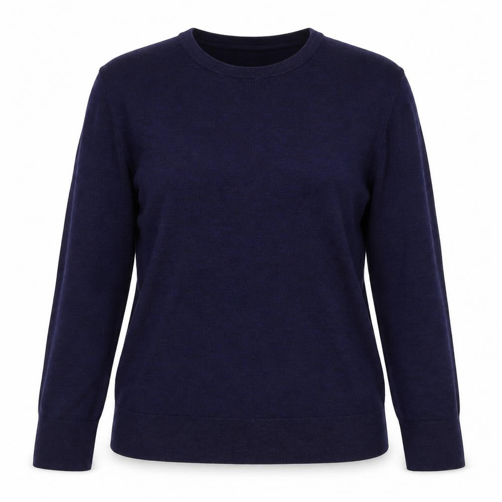 Gap Women’s Navy Blue Merino Wool Crew Neck Pullover Jumper Size L