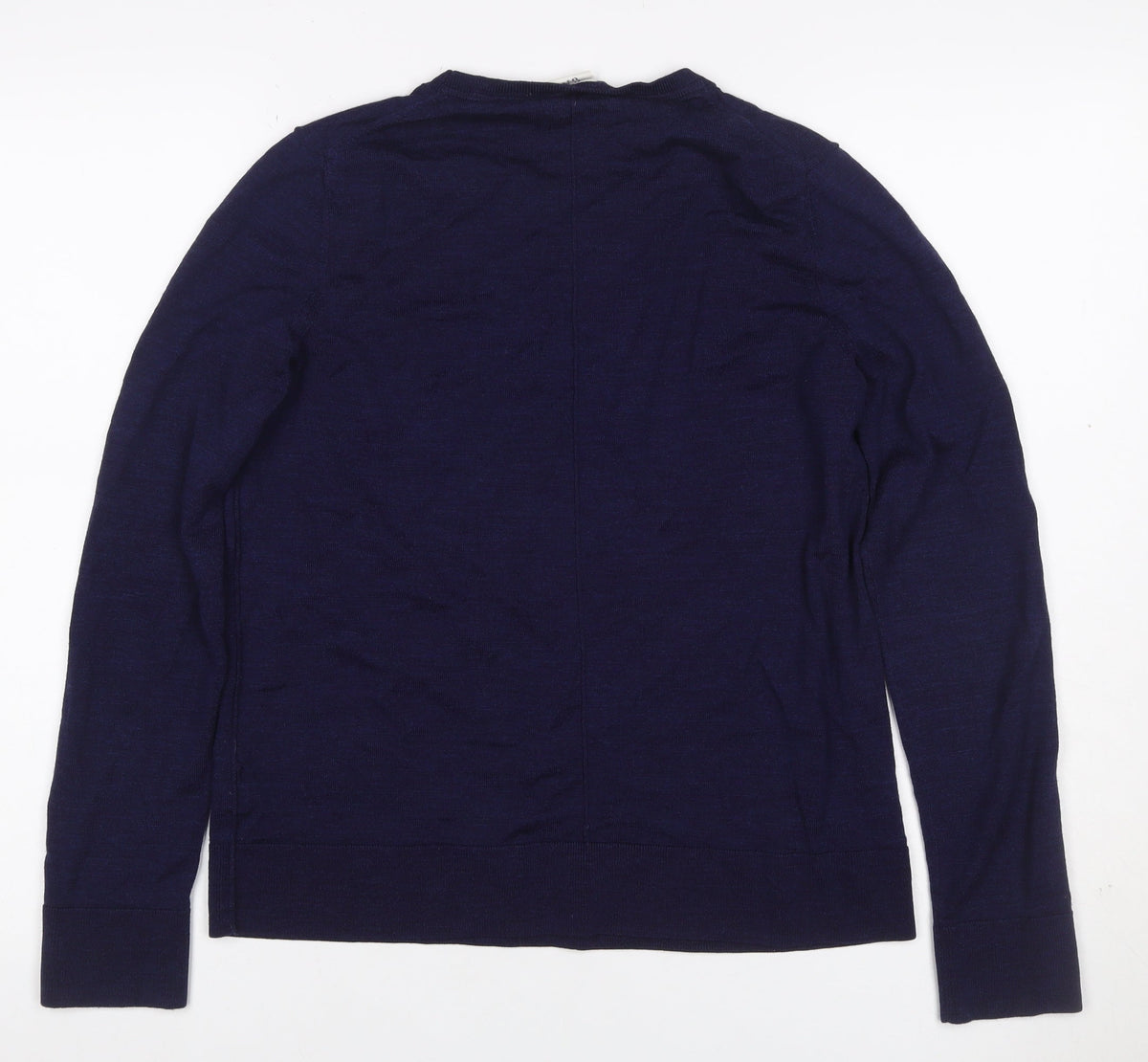 Gap Women’s Navy Blue Merino Wool Crew Neck Pullover Jumper Size L
