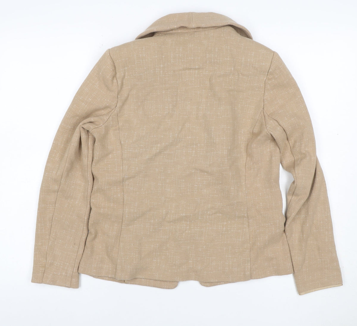 Marks & Spencer Women’s Beige UK 12 Stretch Cotton Blend Blazer