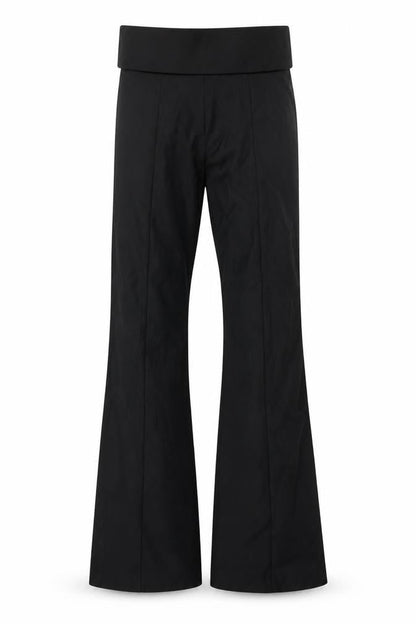 Zara Women Black XS Flared Stretch Trousers Smart Workwear