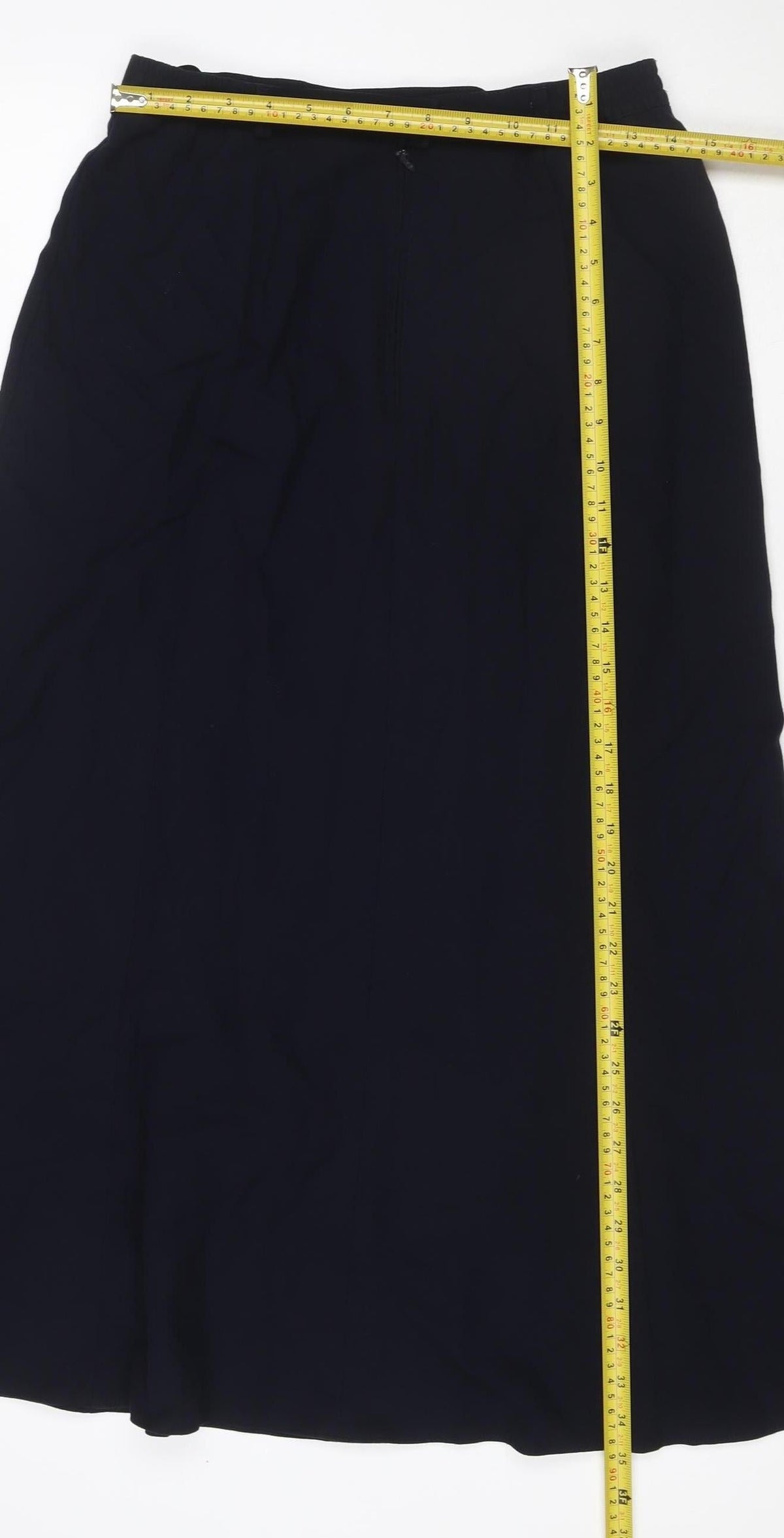 Gray & Osbourn Women Black UK 14 Pencil Knee Length Stretch Skirt