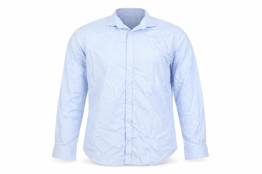 John Lewis Men Blue 16 Tailored Fit Cotton Long Sleeve Shirt