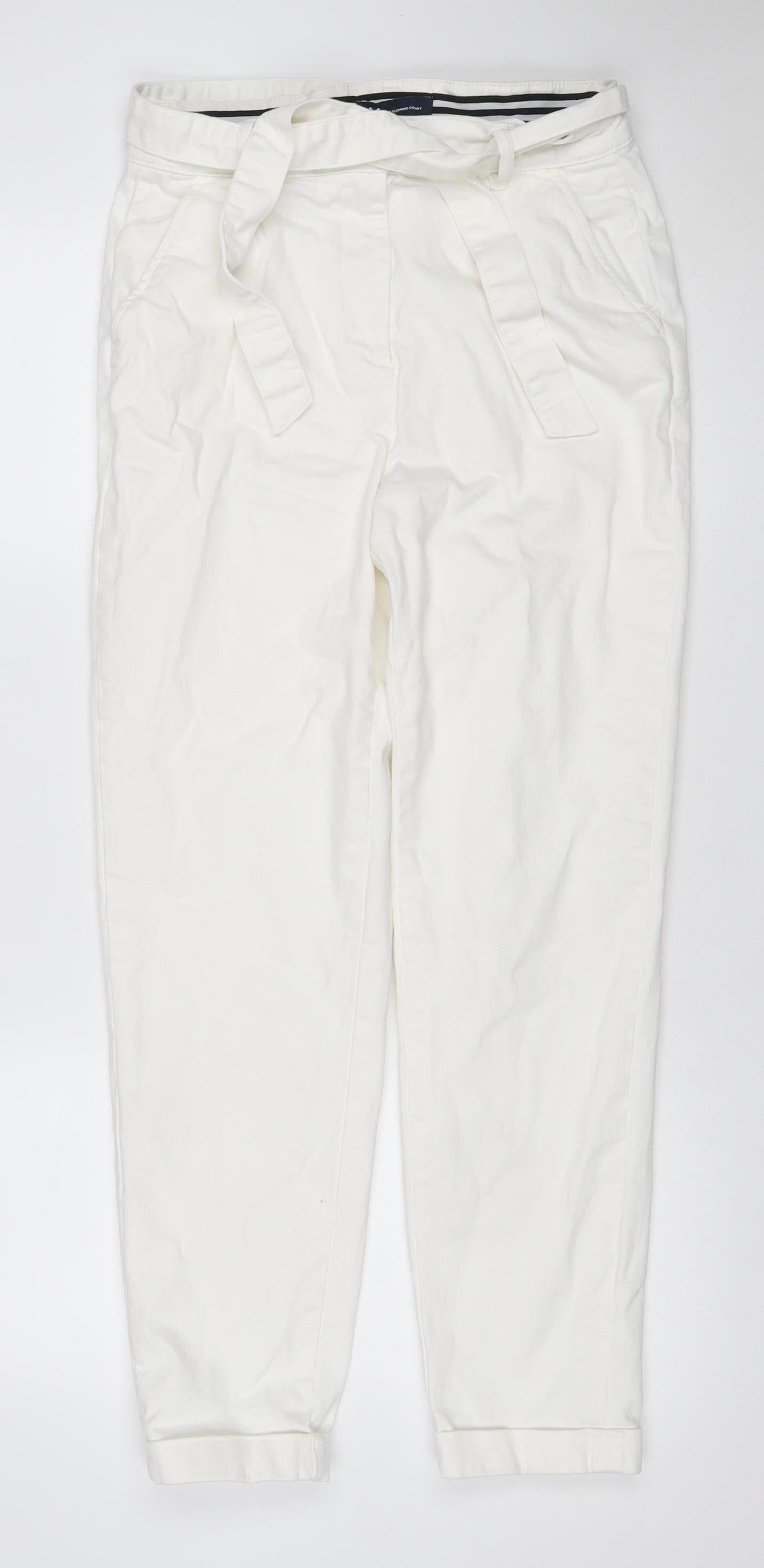 Crew Clothing Company Women’s White Size 10 Straight Stretch Jeans