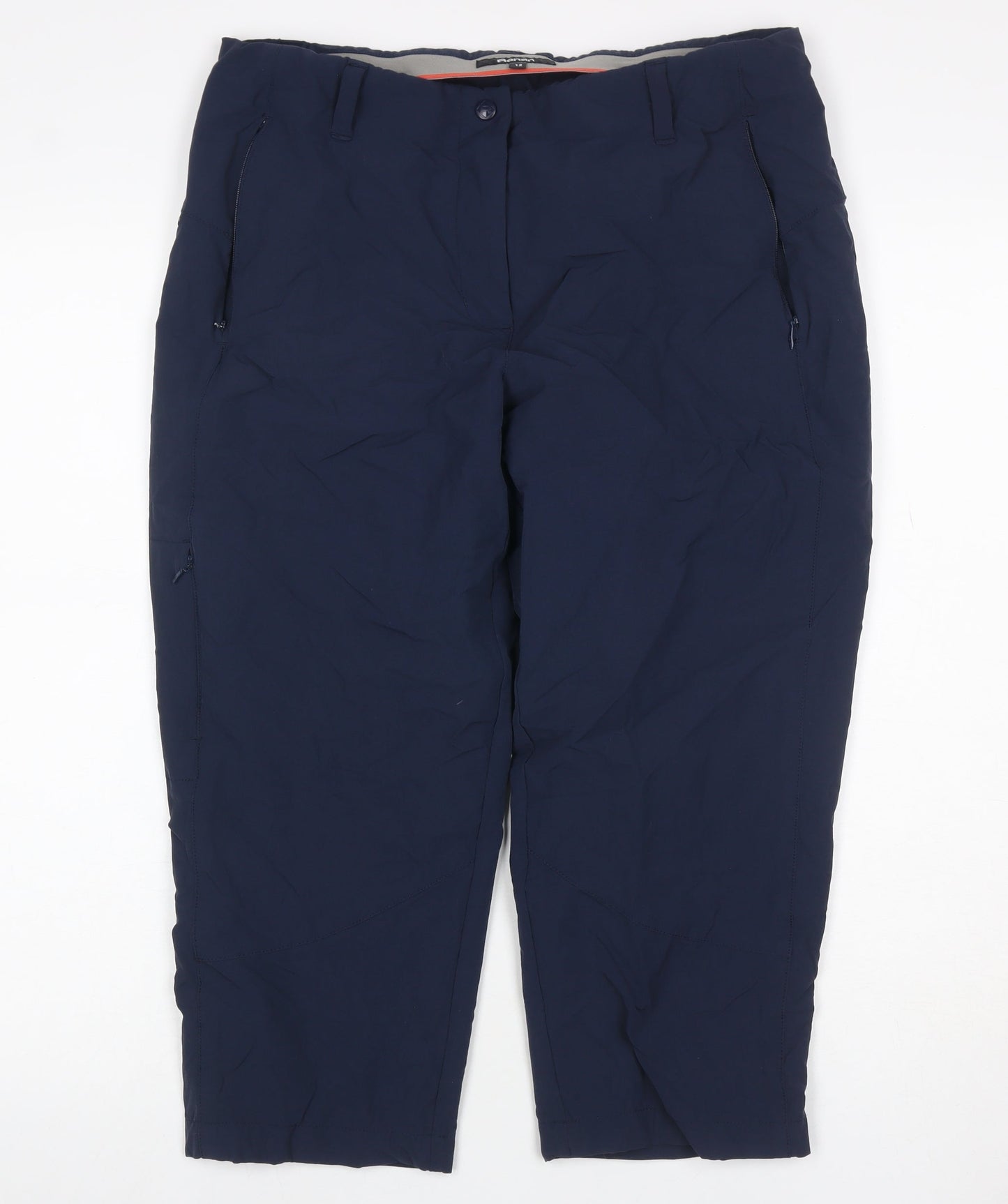 Rohan Women’s Navy Size 12 Stretch Walking Trousers Zip Pockets