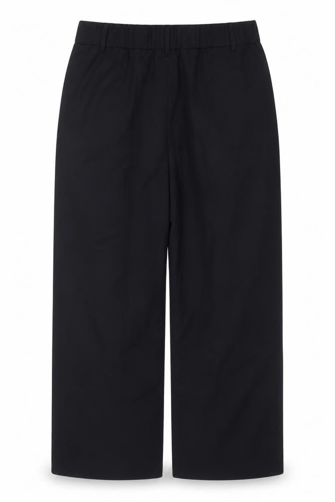 Stradivarius Unisex Adults Black Size 16 Wide-Leg Dress Trousers