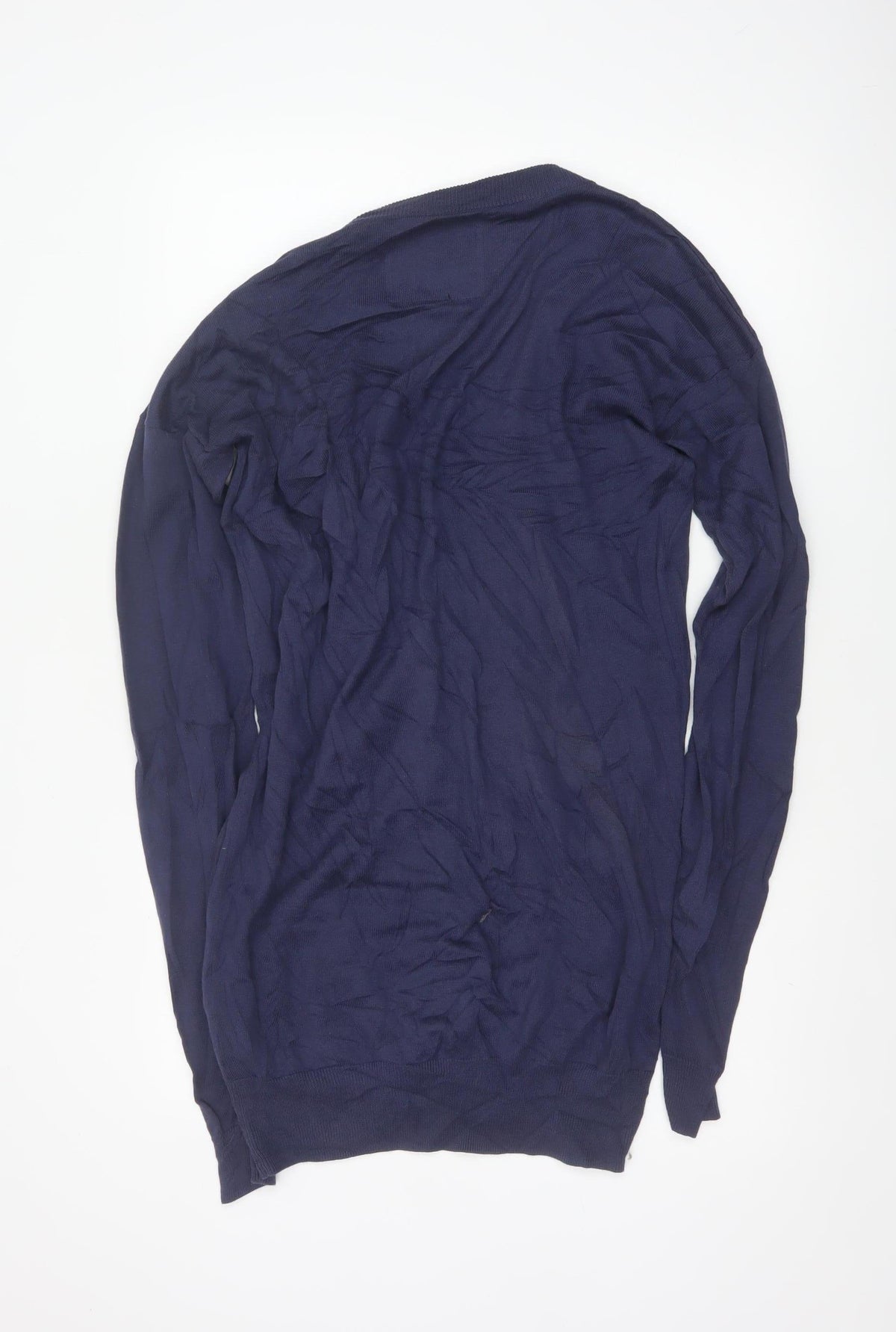Jack Wills Women’s Blue Size 14 Cotton V-Neck Button Cardigan
