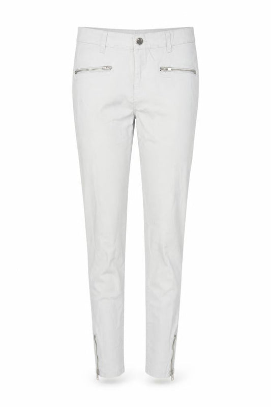 Front view of Denim Co. Women’s Grey, size UK 8, Skinny Trousers Ankle Zip Stretch