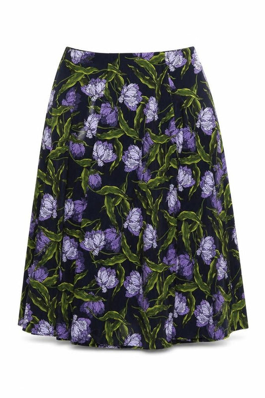 Marks & Spencer Women’s Multicoloured Floral A-Line Midi Skirt UK 10