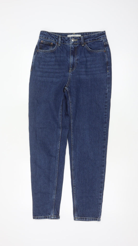 Topshop Moto Women’s Blue UK 8 High Rise Mom Jeans W26 L32